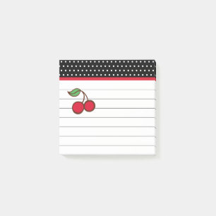 Anteckningsblocket Retro Cherry Post IT Notes Post-it Block