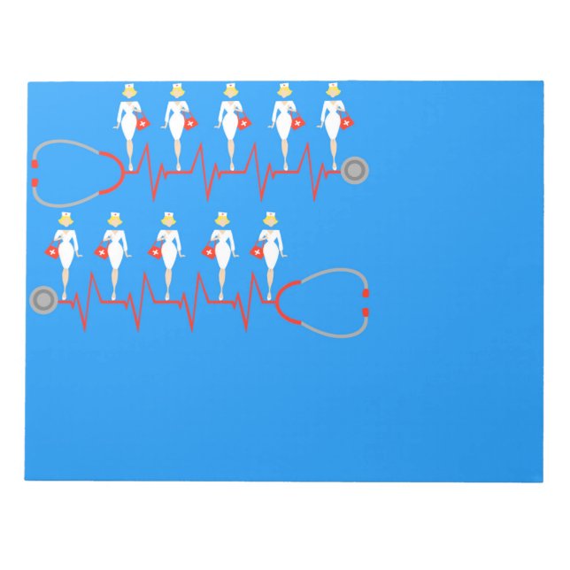 Anteckningsblocket Retro Nurse Anteckningsblock (Framsida)