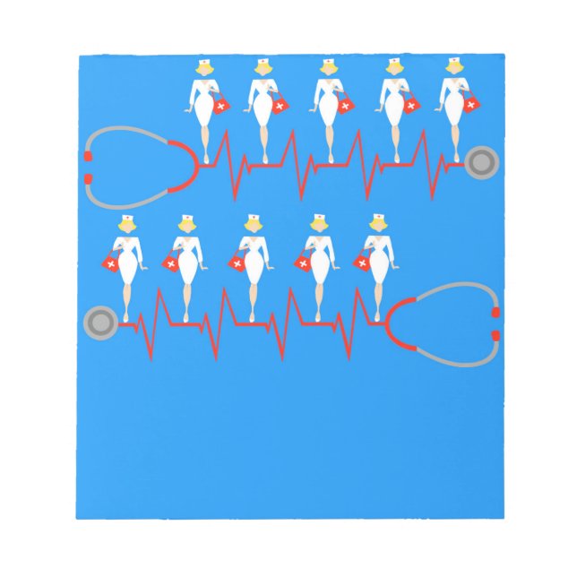 Anteckningsblocket Retro Nurse Anteckningsblock (Framsida)