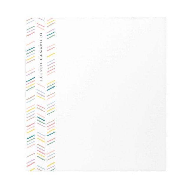 Anteckningsblocket Ritad Herringbone Personlig - R Anteckningsblock (Framsida)