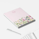 Anteckningsblocket rosa WildblommBlommigt  Personl Anteckningsblock<br><div class="desc">anteckningsblock för rosa blommigt av jokerblommor,  personlig. Lätt att ändra texten. blommigt för söt vattenfärg.</div>