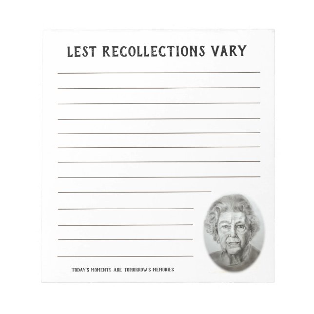 Anteckningsblocket Royal drottning Elizabeth Anpas Anteckningsblock (Framsida)