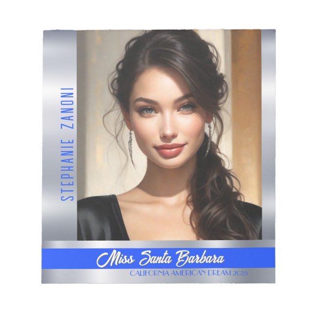 Anteckningsblocket royal Skönhetstävling för radbr Anteckningsblock (Framsida)