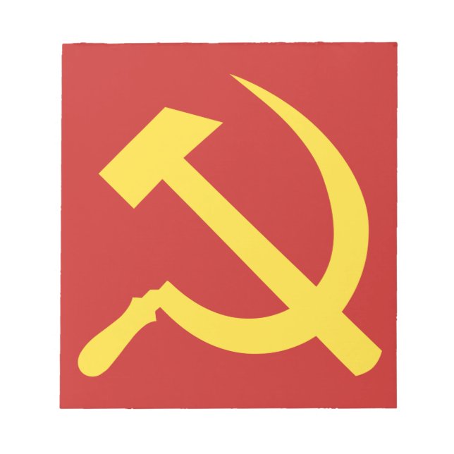 Anteckningsblocket Russian Hammer and Sickle Anteckningsblock (Framsida)