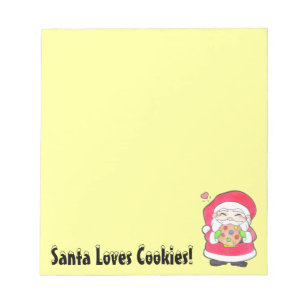Anteckningsblocket Santa Kärlek Cookies Anteckningsblock