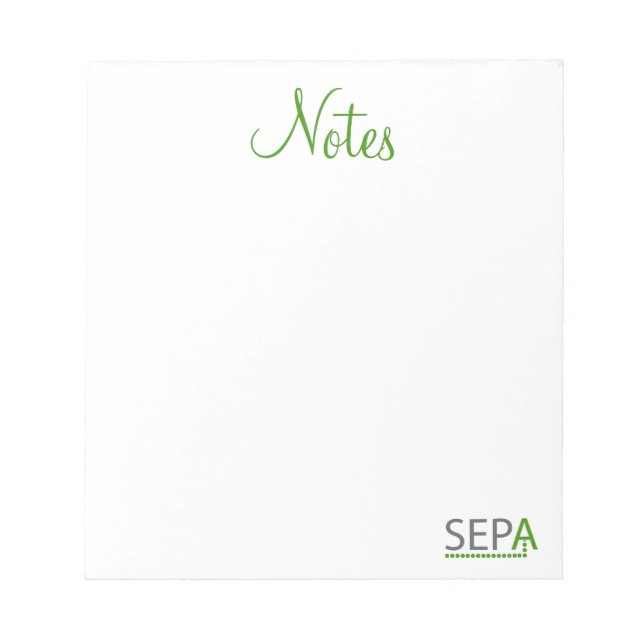 ANTECKNINGSBLOCKET SEPA-Logotyp Anteckningsblock (Framsida)