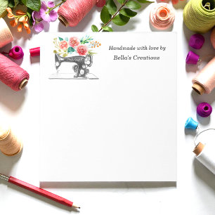 Anteckningsblocket Sewing Maskin Quilter Dressmake Anteckningsblock