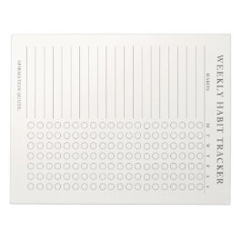 Anteckningsblocket Simpl Modern Weekly Habit Track Anteckningsblock