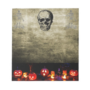 Anteckningsblocket Skull Halloween Anteckningsblock