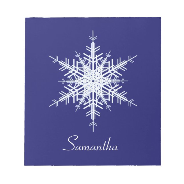 Anteckningsblocket Snöblåsnöflingor Anteckningsblock (Framsida)
