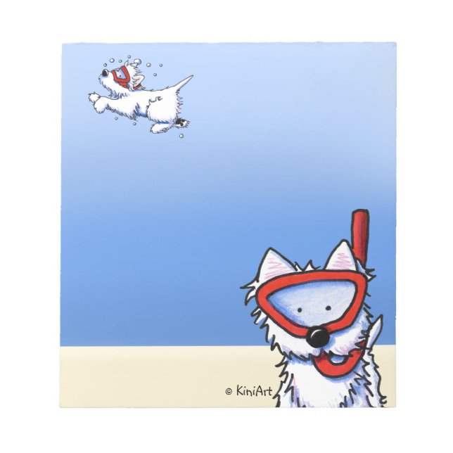 Anteckningsblocket Snorkel Westies Anteckningsblock (Framsida)