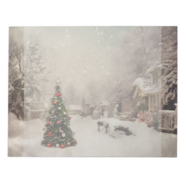 Anteckningsblocket Snowy jul God morgon Anteckningsblock