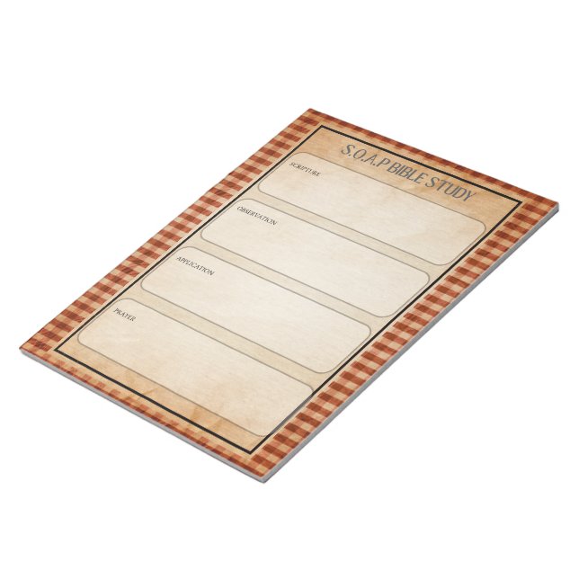 ANTECKNINGSBLOCKET SOAP Bible Study Anteckningsblock (Vinklad)