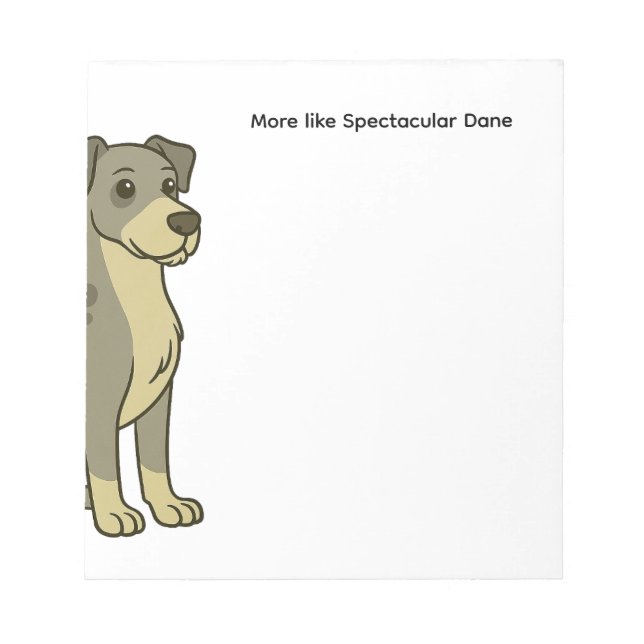 Anteckningsblocket Spectacular Dane Anteckningsblock (Framsida)