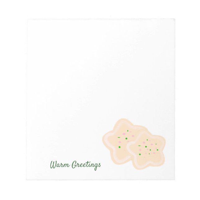 Anteckningsblocket Star Jul Cookies Anteckningsblock (Framsida)