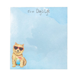 Anteckningsblocket Summer Norwich Terrier Anteckningsblock