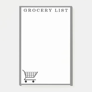 Anteckningsblocket Supermarket Livsmedel List Shop Post-it Block