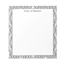 Anteckningsblocket Svartvitt med enkel geometrisk