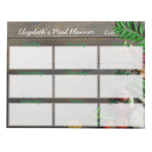 Anteckningsblocket Tear Away Meal Menu Weekly Plan