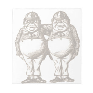 Anteckningsblocket Tweedle Dee & Tweedle Dum Anteckningsblock