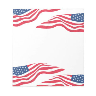 Anteckningsblocket USA-Flagga Anteckningsblock