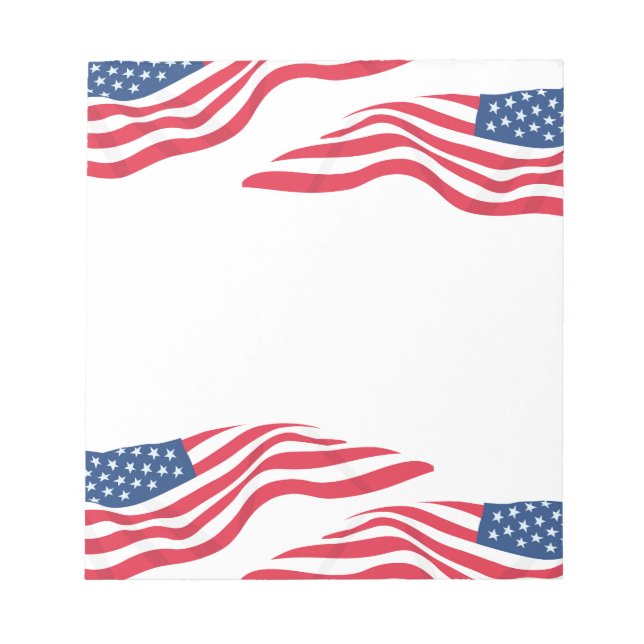Anteckningsblocket USA-Flagga Anteckningsblock (Framsida)