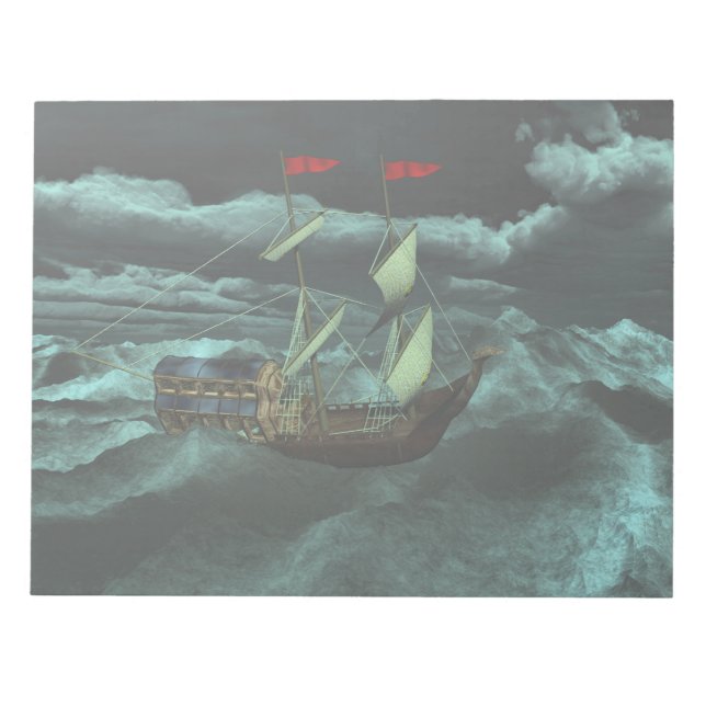 Anteckningsblocket Vild och Stormy Sea Anteckningsblock (Framsida)