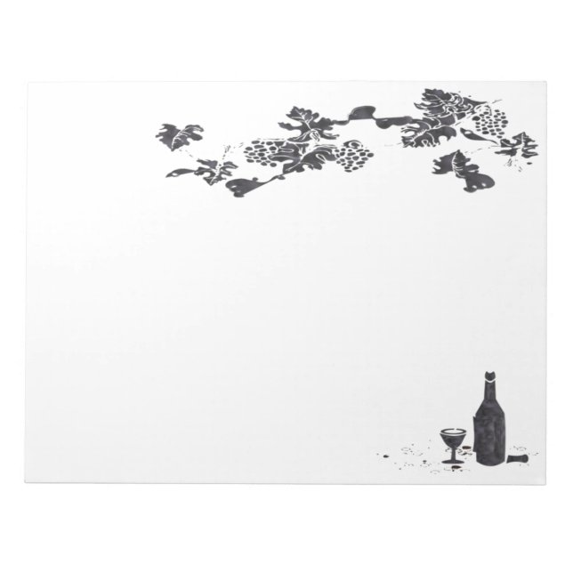 Anteckningsblocket vin Menu Anteckningsblock (Framsida)