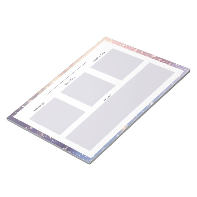 Anteckningsblocket Vinter/Snö Daily Planering Anteckningsblock (Vinklad)