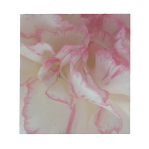 Anteckningsblocket Vita och Rosa Carnation Anteckningsblock