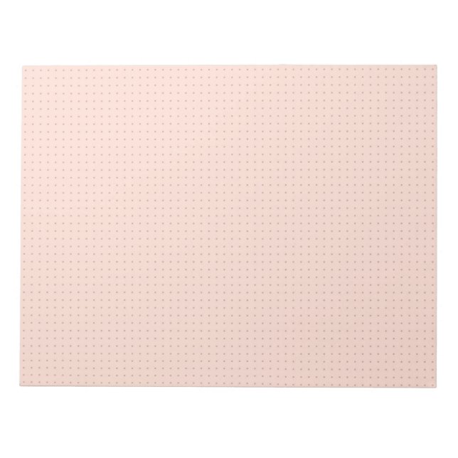 Anteckningsblocket Warm Rosa Dot Grid Anteckningsblock (Framsida)