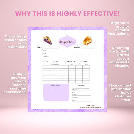 Anteckningsblocket Watercolor Paj & Cakes Bakery R Anteckningsblock