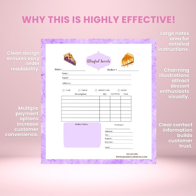 Anteckningsblocket Watercolor Paj & Cakes Bakery R Anteckningsblock (Skapare uppladdad)