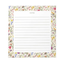 Anteckningsblocket Watercolor WildblomBlommigtar