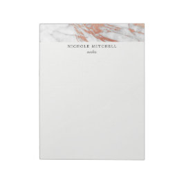 Anteckningsblocket White och Guld Marble Anteckningsblock