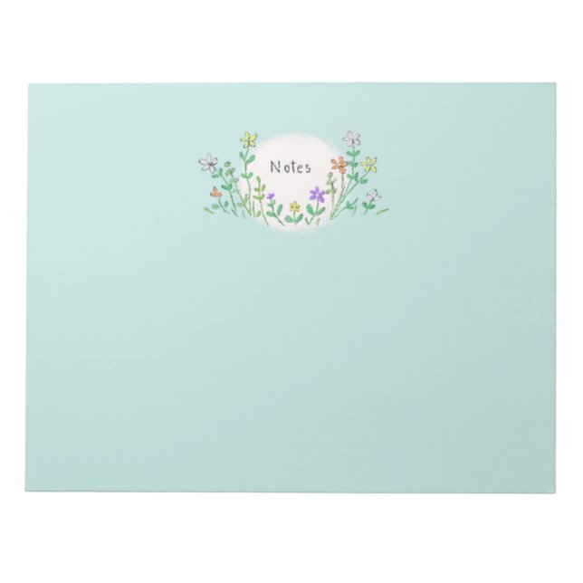 Anteckningsblocket Wildblommor Anteckningsblock (Framsida)