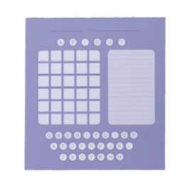 Anteckningsblocket Wordle Scratch Pad - Lavender Anteckningsblock