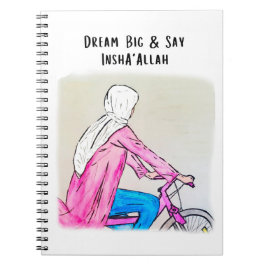 Anteckningsbok - Dream Big och säg InshaAllah