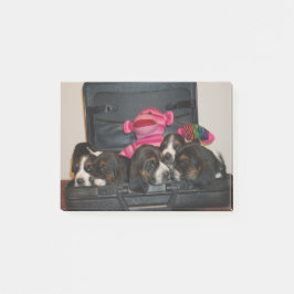 Anteckningsbok för Bassethundvalp Post-it Block