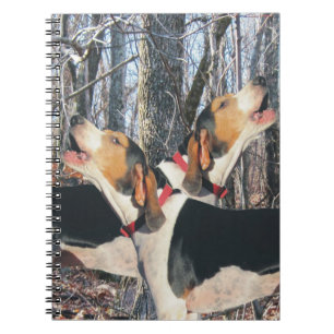 Anteckningsbok för Coonhound för skogsmarkTreein Med Spiral
