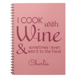 Anteckningsbok för eget namn för vin-offert