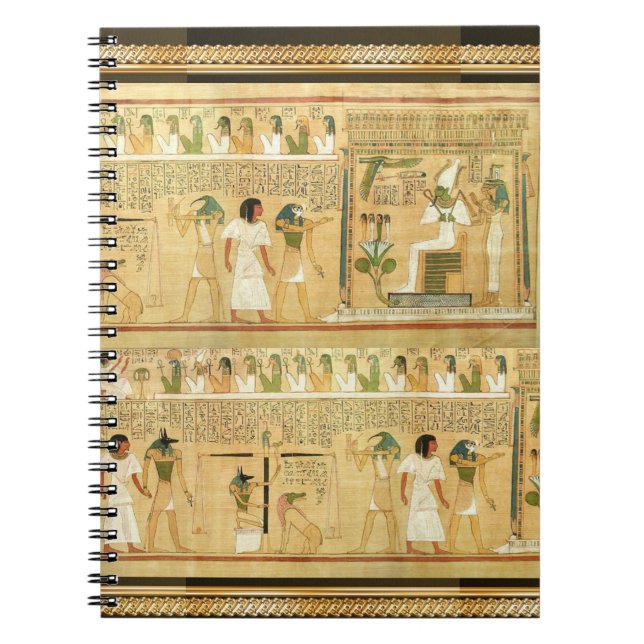 Anteckningsbok för egypten-hieroglyfer (Framsidan)