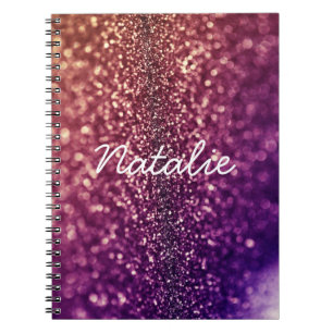 Anteckningsbok för glitter för NATALIE för Med Spiral