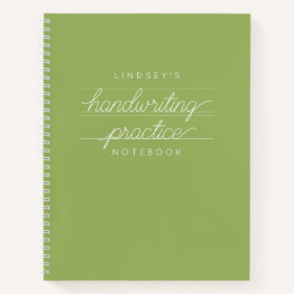 Anteckningsbok för handskrift av anpassningsbar St