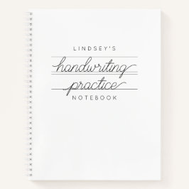 Anteckningsbok för handskrift av anpassningsbar St