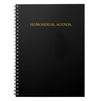 Anteckningsbok "för homosexuell dagordning"