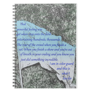 Anteckningsbok för inspiration för färgvaktflagga