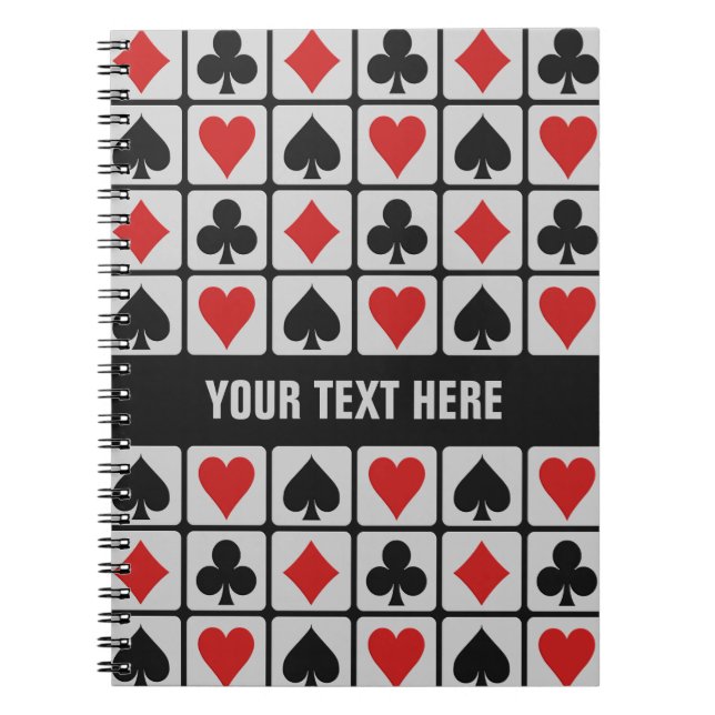 Anteckningsbok för kortspelareanpassningsbar (Framsidan)
