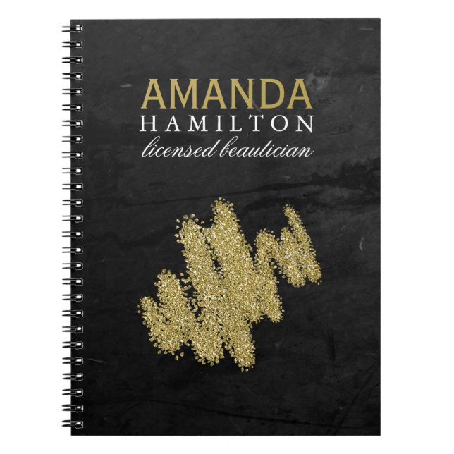 Anteckningsbok för Makeupkonstnär Med Spiral (Framsidan)
