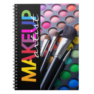 Anteckningsbok för Makeupkonstnär Med Spiral
